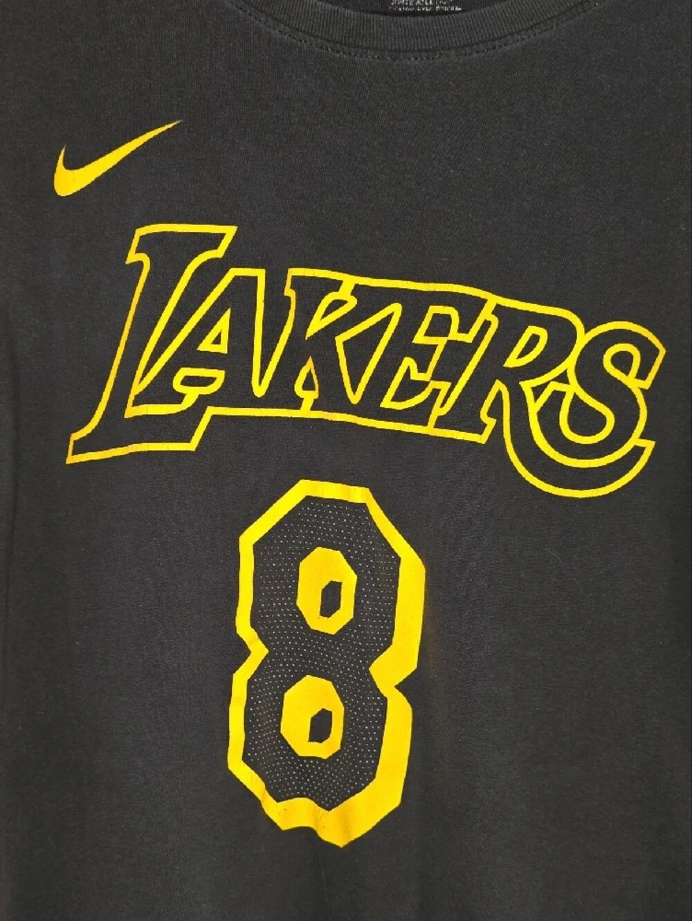 Nike Black & Yellow‎ Lakers #8 T-Shirt
